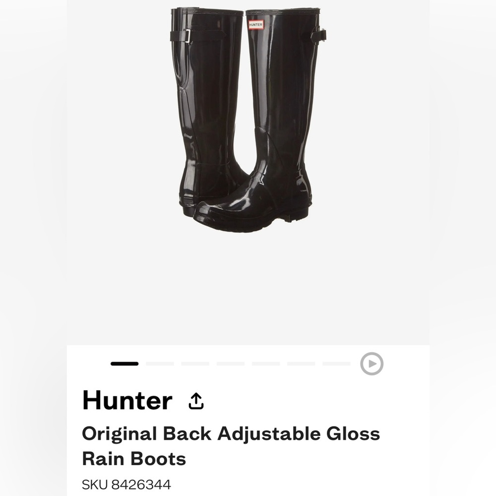 Hunter Rain Tall Boots - Size 9
